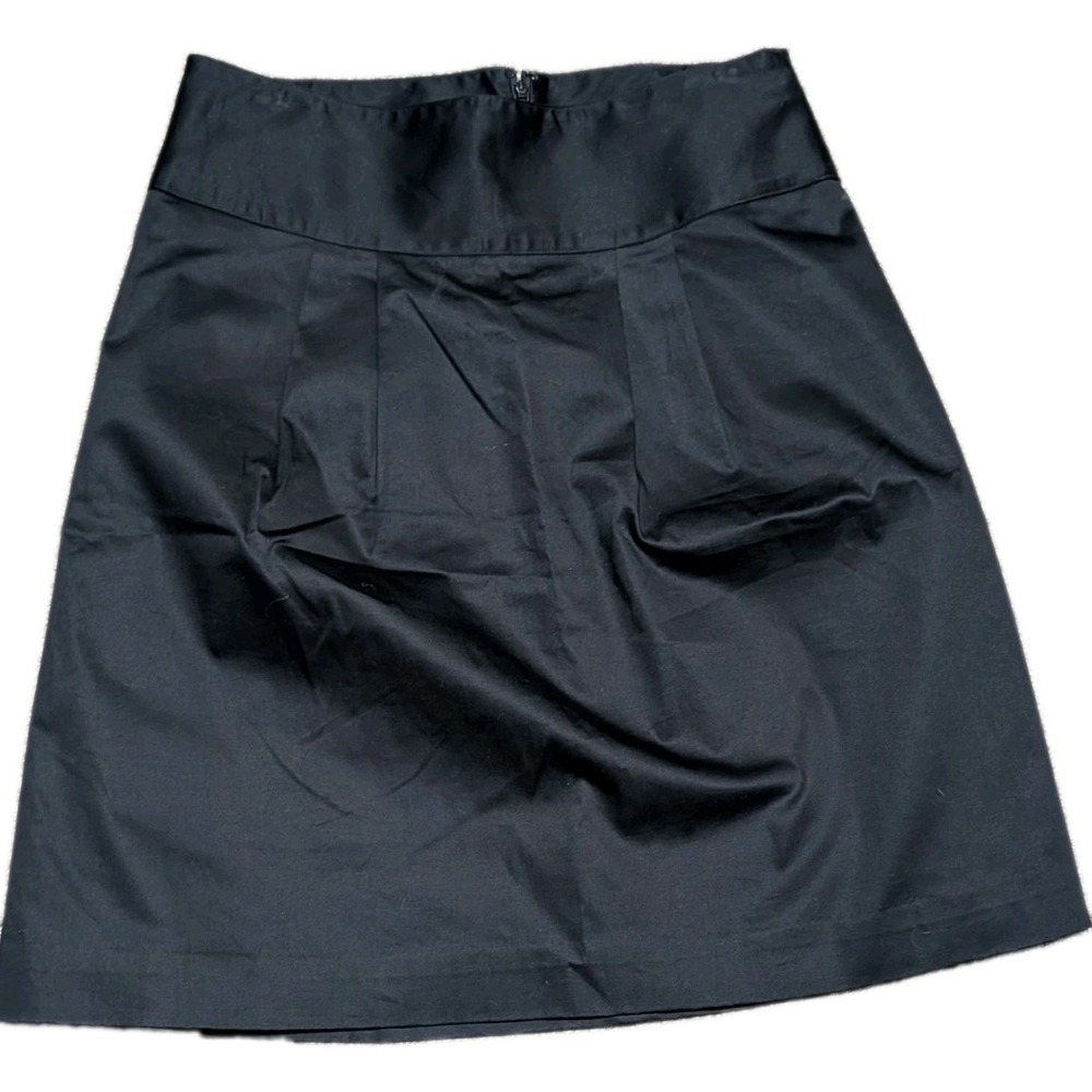 PLUS SIZE Alfani Skirt 10 Black Knit Pencil Knee Length Polyester Rayon Spandex